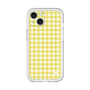 スリムプロテクションプレミアムケース［ Checkered Yellow - ギンガムチェック イエロー ］