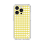 スリムプロテクションプレミアムケース［ Checkered Yellow - ギンガムチェック イエロー ］