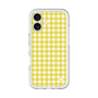 スリムプロテクションプレミアムケース［ Checkered Yellow - ギンガムチェック イエロー ］