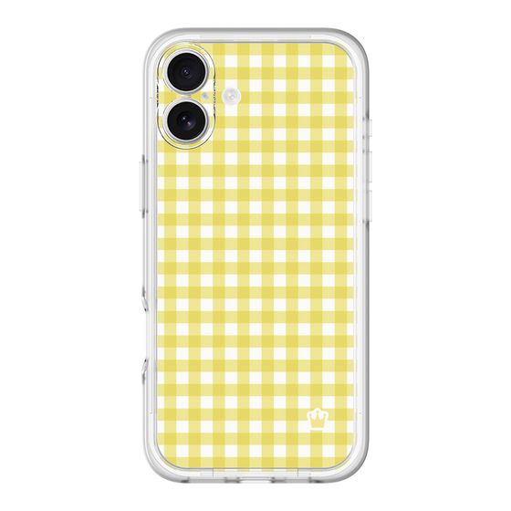 スリムプロテクションプレミアムケース［ Checkered Yellow - ギンガムチェック イエロー ］