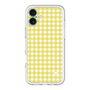 スリムプロテクションプレミアムケース［ Checkered Yellow - ギンガムチェック イエロー ］