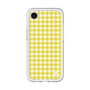 スリムプロテクションプレミアムケース［ Checkered Yellow - ギンガムチェック イエロー ］