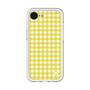 スリムプロテクションプレミアムケース［ Checkered Yellow - ギンガムチェック イエロー ］