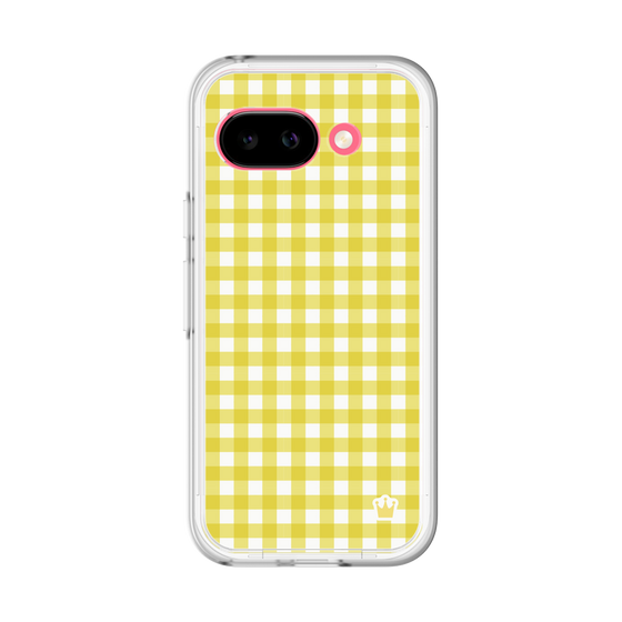 スリムプロテクションプレミアムケース［ Checkered Yellow - ギンガムチェック イエロー ］