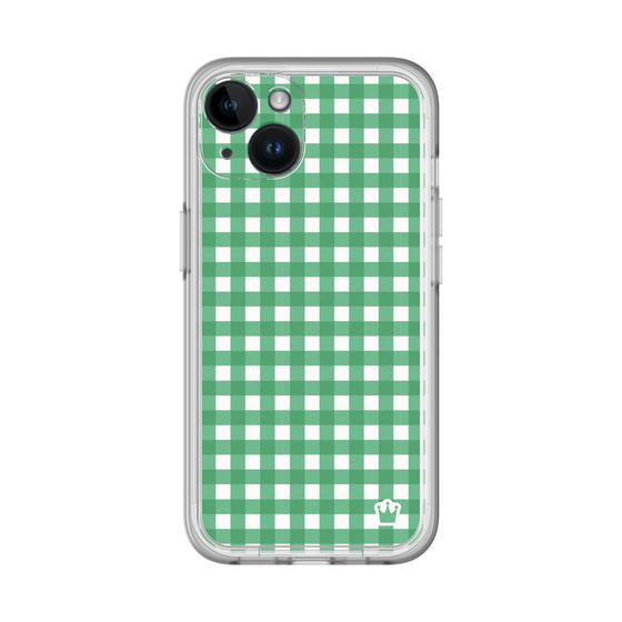 スリムプロテクションプレミアムケース［ Checkered Green - ギンガムチェック グリーン ］