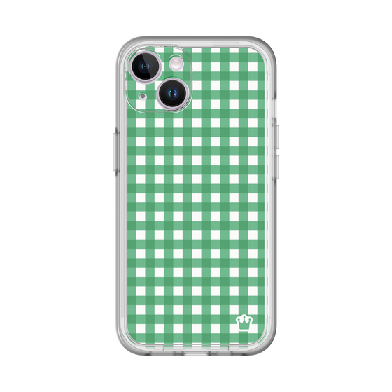 スリムプロテクションプレミアムケース［ Checkered Green - ギンガムチェック グリーン ］