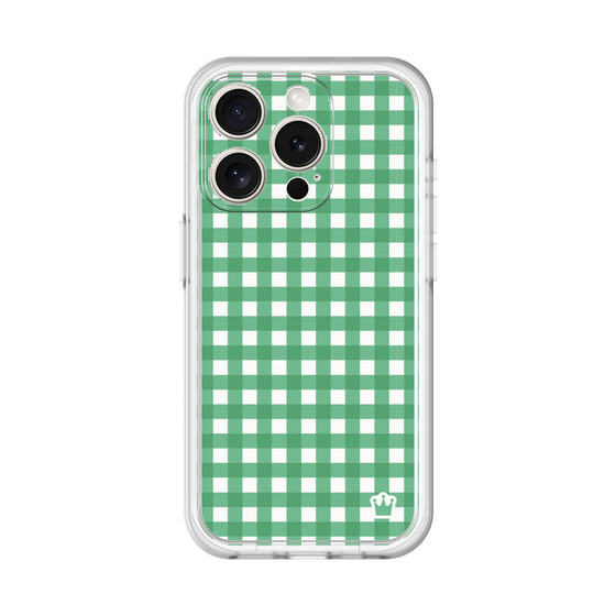 スリムプロテクションプレミアムケース［ Checkered Green - ギンガムチェック グリーン ］