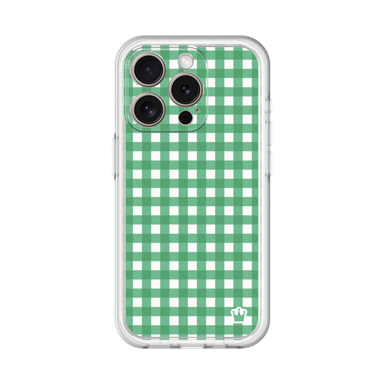 スリムプロテクションプレミアムケース［ Checkered Green - ギンガムチェック グリーン ］