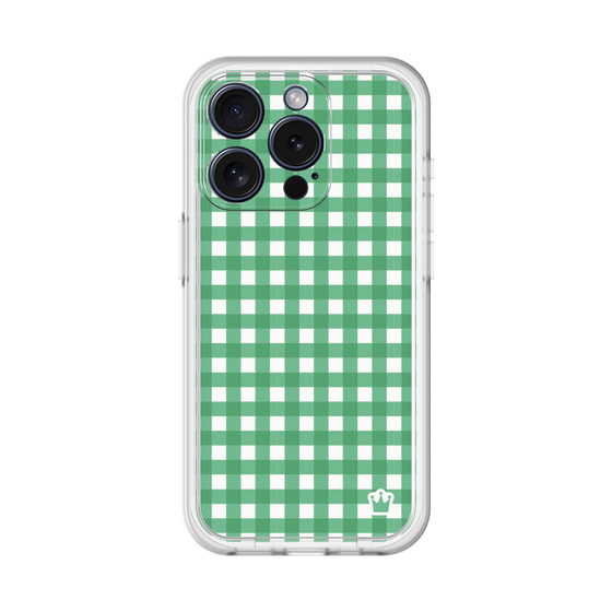 スリムプロテクションプレミアムケース［ Checkered Green - ギンガムチェック グリーン ］