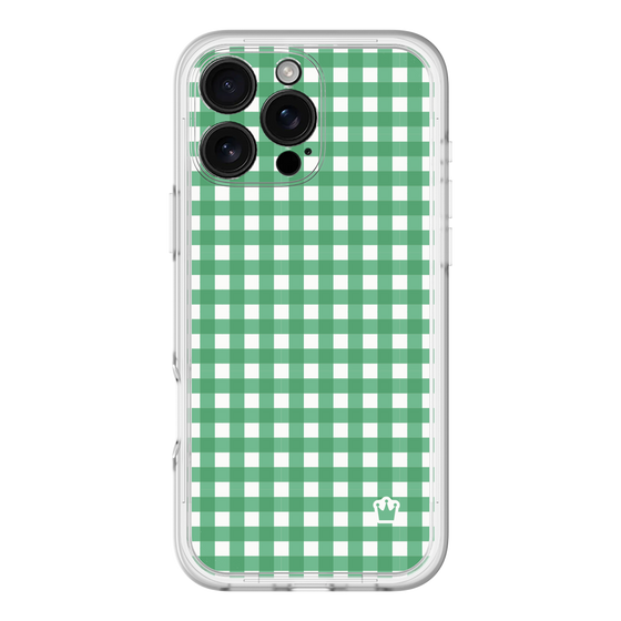 スリムプロテクションプレミアムケース［ Checkered Green - ギンガムチェック グリーン ］