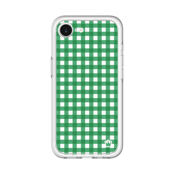 スリムプロテクションプレミアムケース［ Checkered Green - ギンガムチェック グリーン ］