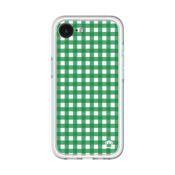 スリムプロテクションプレミアムケース［ Checkered Green - ギンガムチェック グリーン ］