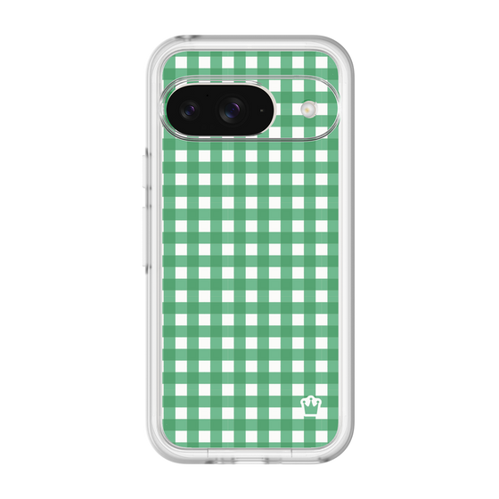 スリムプロテクションプレミアムケース［ Checkered Green - ギンガムチェック グリーン ］