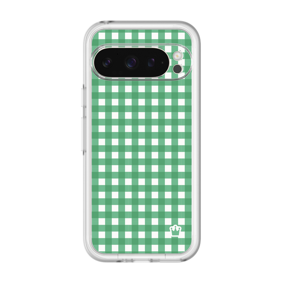 スリムプロテクションプレミアムケース［ Checkered Green - ギンガムチェック グリーン ］