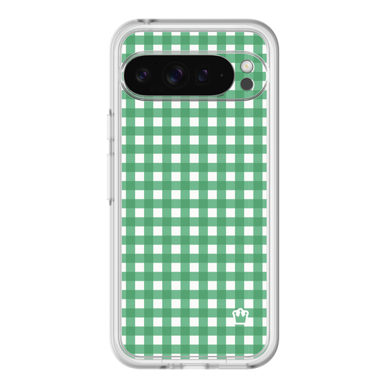 スリムプロテクションプレミアムケース［ Checkered Green - ギンガムチェック グリーン ］