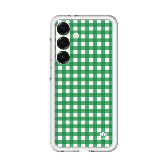 スリムプロテクションプレミアムケース［ Checkered Green - ギンガムチェック グリーン ］