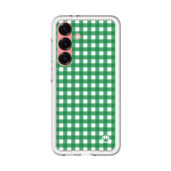 スリムプロテクションプレミアムケース［ Checkered Green - ギンガムチェック グリーン ］