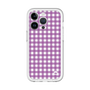 スリムプロテクションプレミアムケース［ Checkered Purple - ギンガムチェック パープル ］