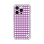 スリムプロテクションプレミアムケース［ Checkered Purple - ギンガムチェック パープル ］