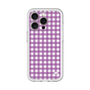 スリムプロテクションプレミアムケース［ Checkered Purple - ギンガムチェック パープル ］