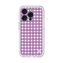 スリムプロテクションプレミアムケース［ Checkered Purple - ギンガムチェック パープル ］