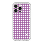 スリムプロテクションプレミアムケース［ Checkered Purple - ギンガムチェック パープル ］