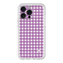 スリムプロテクションプレミアムケース［ Checkered Purple - ギンガムチェック パープル ］