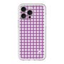 スリムプロテクションプレミアムケース［ Checkered Purple - ギンガムチェック パープル ］
