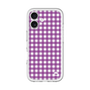 スリムプロテクションプレミアムケース［ Checkered Purple - ギンガムチェック パープル ］