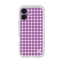 スリムプロテクションプレミアムケース［ Checkered Purple - ギンガムチェック パープル ］