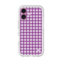 スリムプロテクションプレミアムケース［ Checkered Purple - ギンガムチェック パープル ］