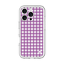 スリムプロテクションプレミアムケース［ Checkered Purple - ギンガムチェック パープル ］