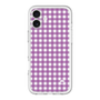 スリムプロテクションプレミアムケース［ Checkered Purple - ギンガムチェック パープル ］