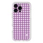 スリムプロテクションプレミアムケース［ Checkered Purple - ギンガムチェック パープル ］