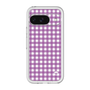 スリムプロテクションプレミアムケース［ Checkered Purple - ギンガムチェック パープル ］