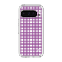 スリムプロテクションプレミアムケース［ Checkered Purple - ギンガムチェック パープル ］