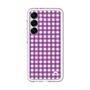 スリムプロテクションプレミアムケース［ Checkered Purple - ギンガムチェック パープル ］