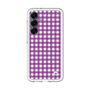 スリムプロテクションプレミアムケース［ Checkered Purple - ギンガムチェック パープル ］