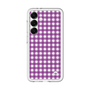 スリムプロテクションプレミアムケース［ Checkered Purple - ギンガムチェック パープル ］