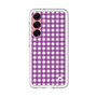 スリムプロテクションプレミアムケース［ Checkered Purple - ギンガムチェック パープル ］