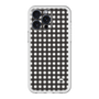 スリムプロテクションプレミアムケース［ Checkered Purple - ギンガムチェック ブラック ］