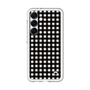 スリムプロテクションプレミアムケース［ Checkered Purple - ギンガムチェック ブラック ］