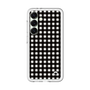 スリムプロテクションプレミアムケース［ Checkered Purple - ギンガムチェック ブラック ］