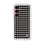 スリムプロテクションプレミアムケース［ Checkered Purple - ギンガムチェック ブラック ］