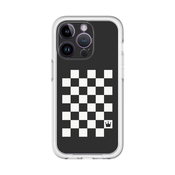 スリムプロテクションプレミアムケース［ Racing checkered flag - レーシングチェッカーフラッグ ］