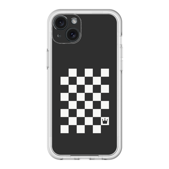 スリムプロテクションプレミアムケース［ Racing checkered flag - レーシングチェッカーフラッグ ］