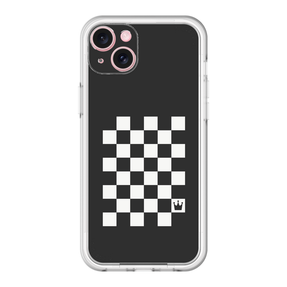 スリムプロテクションプレミアムケース［ Racing checkered flag - レーシングチェッカーフラッグ ］