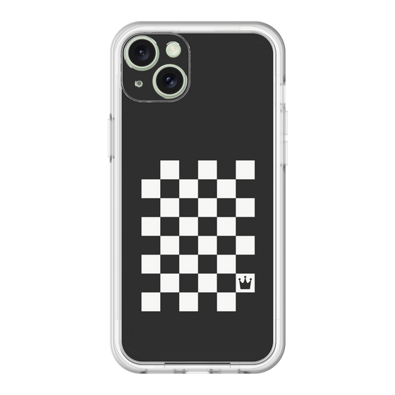 スリムプロテクションプレミアムケース［ Racing checkered flag - レーシングチェッカーフラッグ ］