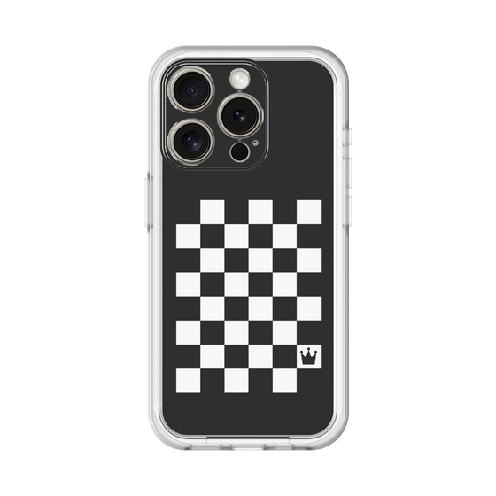 スリムプロテクションプレミアムケース［ Racing checkered flag - レーシングチェッカーフラッグ ］