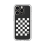 スリムプロテクションプレミアムケース［ Racing checkered flag - レーシングチェッカーフラッグ ］